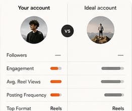 Your account compared with an ideal account